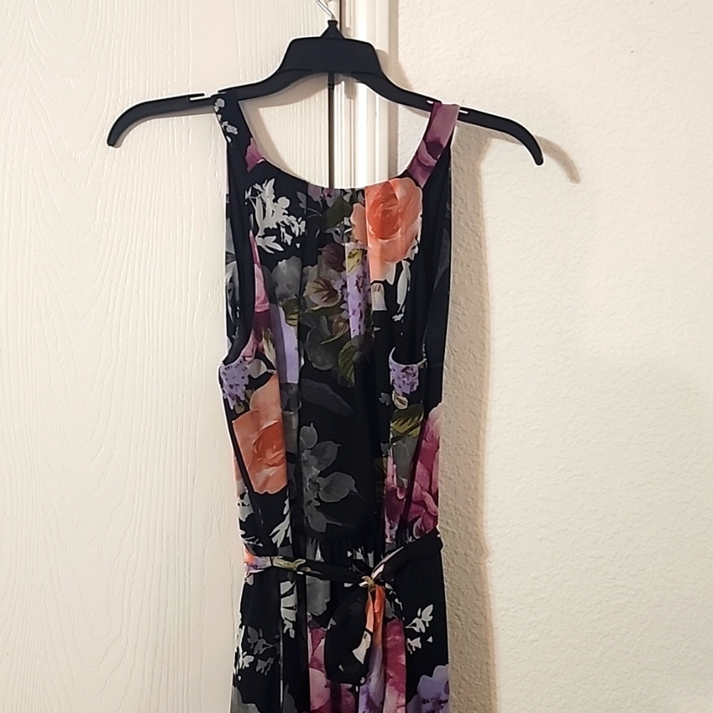 SLNY Floral Maxi Dress